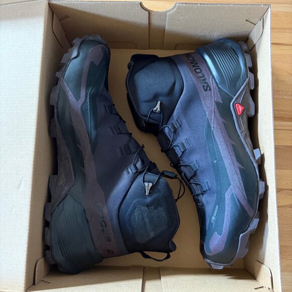 Salomon Women's Cross Hike 2 Mid Gore-Tex Black/Chocolate Plum - Picture 3 of 5